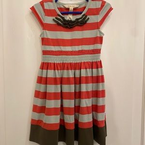 Striped Matilda Jane dress with ruffle detailing